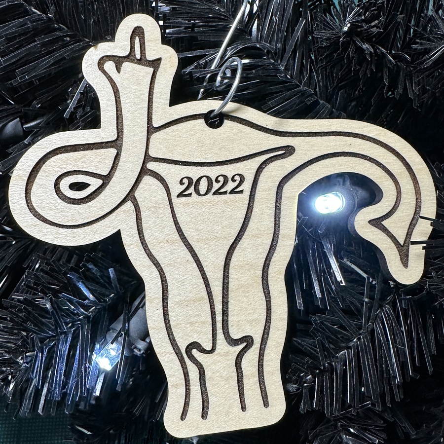 Angry Uterus Ornament 2022